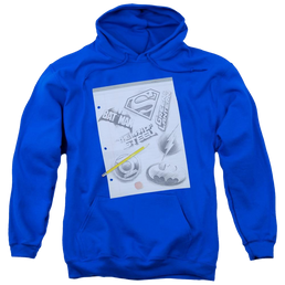 DC Comics Logo Note Paper - Pullover Hoodie Pullover Hoodie Justice League   