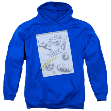 DC Comics Logo Note Paper - Pullover Hoodie Pullover Hoodie Justice League   