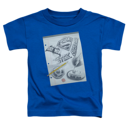 Justice League Logo Note Paper - Kid's T-Shirt Kid's T-Shirt (Ages 4-7) Justice League   