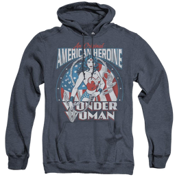 Wonder Woman American Heroine - Heather Pullover Hoodie Heather Pullover Hoodie Wonder Woman   