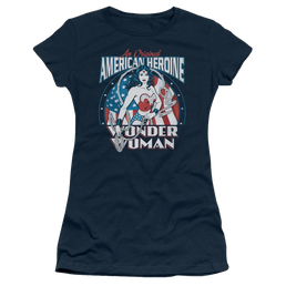 DC Comics American Heroine - Juniors T-Shirt Juniors T-Shirt Wonder Woman   