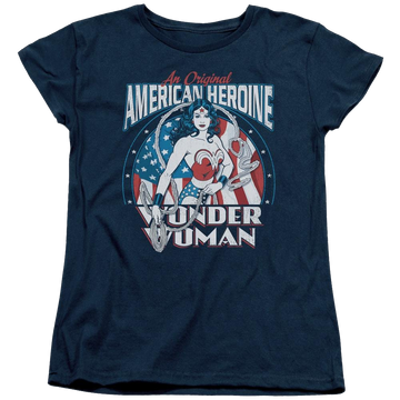 DC Comics American Heroine - Women's T-Shirt Women's T-Shirt Wonder Woman   