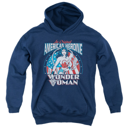 Wonder Woman American Heroine - Youth Hoodie Youth Hoodie (Ages 8-12) Wonder Woman   