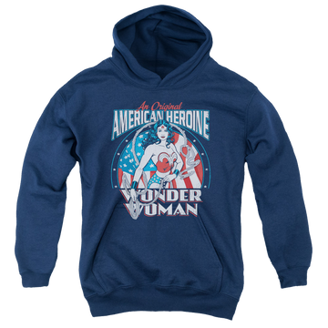 Wonder Woman American Heroine - Youth Hoodie Youth Hoodie (Ages 8-12) Wonder Woman   