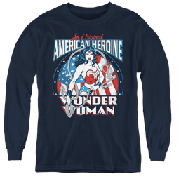 Wonder Woman American Heroine - Youth Long Sleeve T-Shirt Youth Long Sleeve T-Shirt Wonder Woman   