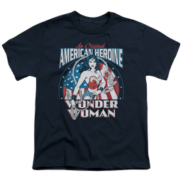 Wonder Woman American Heroine - Youth T-Shirt Youth T-Shirt (Ages 8-12) Wonder Woman   