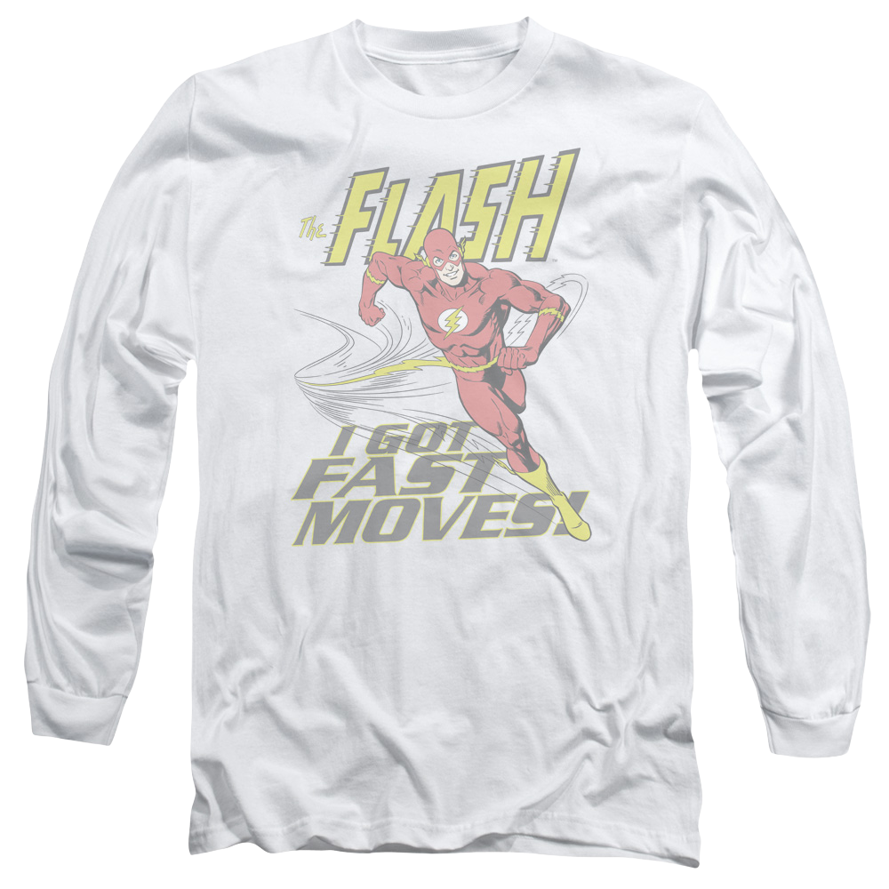 Flash, The Fast Moves - Men's Long Sleeve T-Shirt Men's Long Sleeve T-Shirt The Flash   