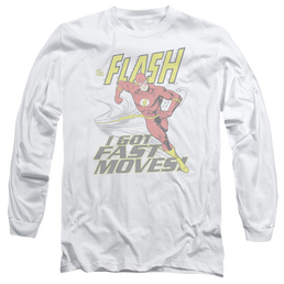 Flash, The Fast Moves - Men's Long Sleeve T-Shirt Men's Long Sleeve T-Shirt The Flash   