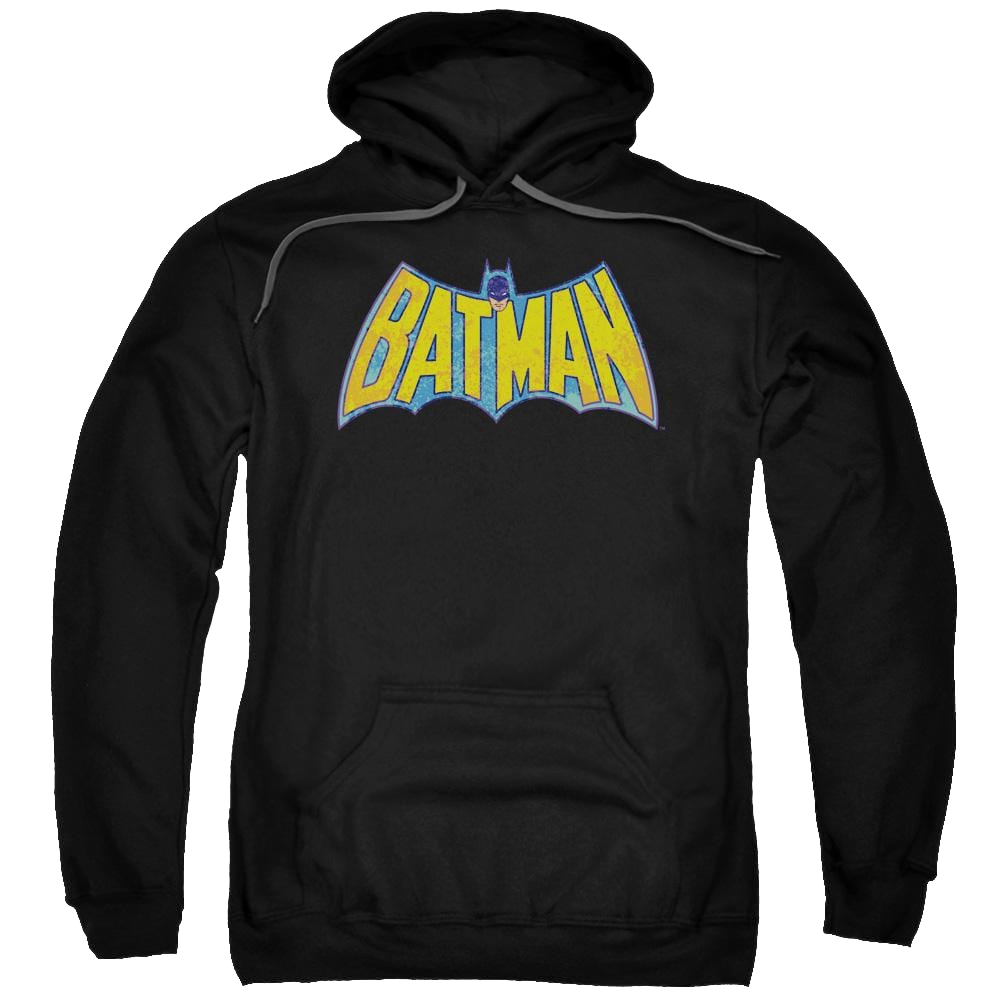 DC Comics Batman Neon Distress Logo - Pullover Hoodie Pullover Hoodie Batman   