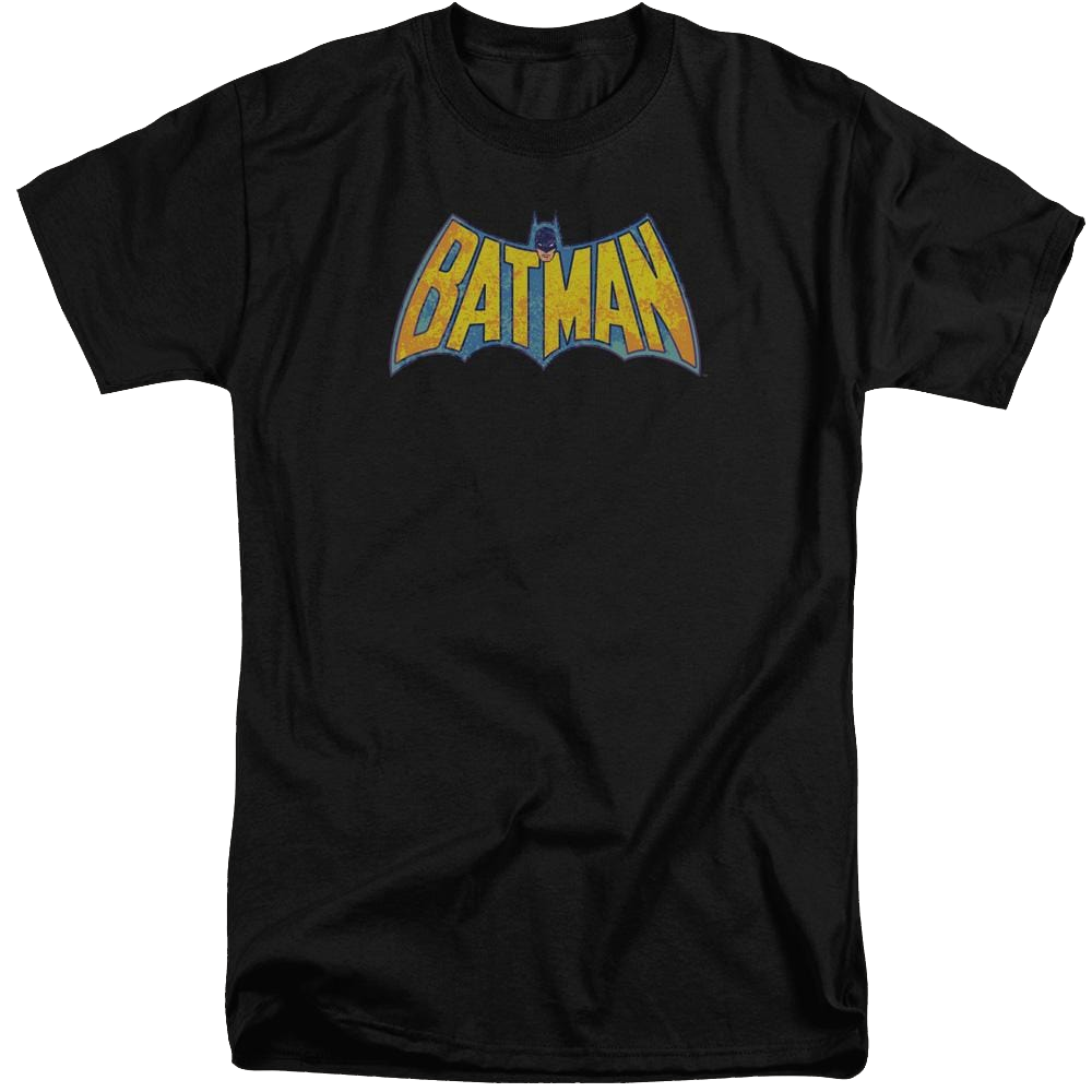 DC Comics Batman Neon Distress Logo - Men's Tall Fit T-Shirt Men's Tall Fit T-Shirt Batman   
