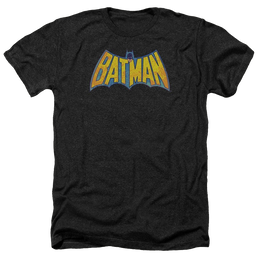 DC Comics Batman Neon Distress Logo - Men's Heather T-Shirt Men's Heather T-Shirt Batman   