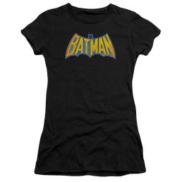 DC Comics Batman Neon Distress Logo - Juniors T-Shirt Juniors T-Shirt Batman   
