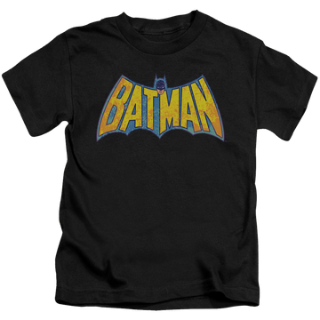 DC Batman Batman Neon Distress Logo - Kid's T-Shirt Kid's T-Shirt (Ages 4-7) Batman   
