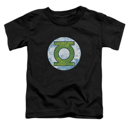 Green Lantern Gl Neon Distress Logo - Toddler T-Shirt Toddler T-Shirt Green Lantern   