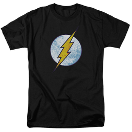Flash, The Flash Neon Distress Logo - Men's Regular Fit T-Shirt Men's Regular Fit T-Shirt The Flash   