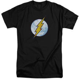 Flash, The Flash Neon Distress Logo - Men's Tall Fit T-Shirt Men's Tall Fit T-Shirt The Flash   