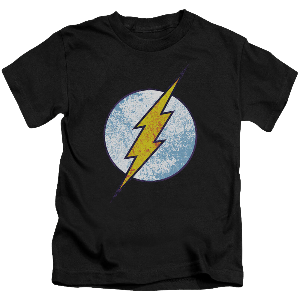 Flash, The Flash Neon Distress Logo - Kid's T-Shirt Kid's T-Shirt (Ages 4-7) The Flash   