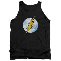 Flash, The Flash Neon Distress Logo - Men's Tank Top Men's Tank The Flash   
