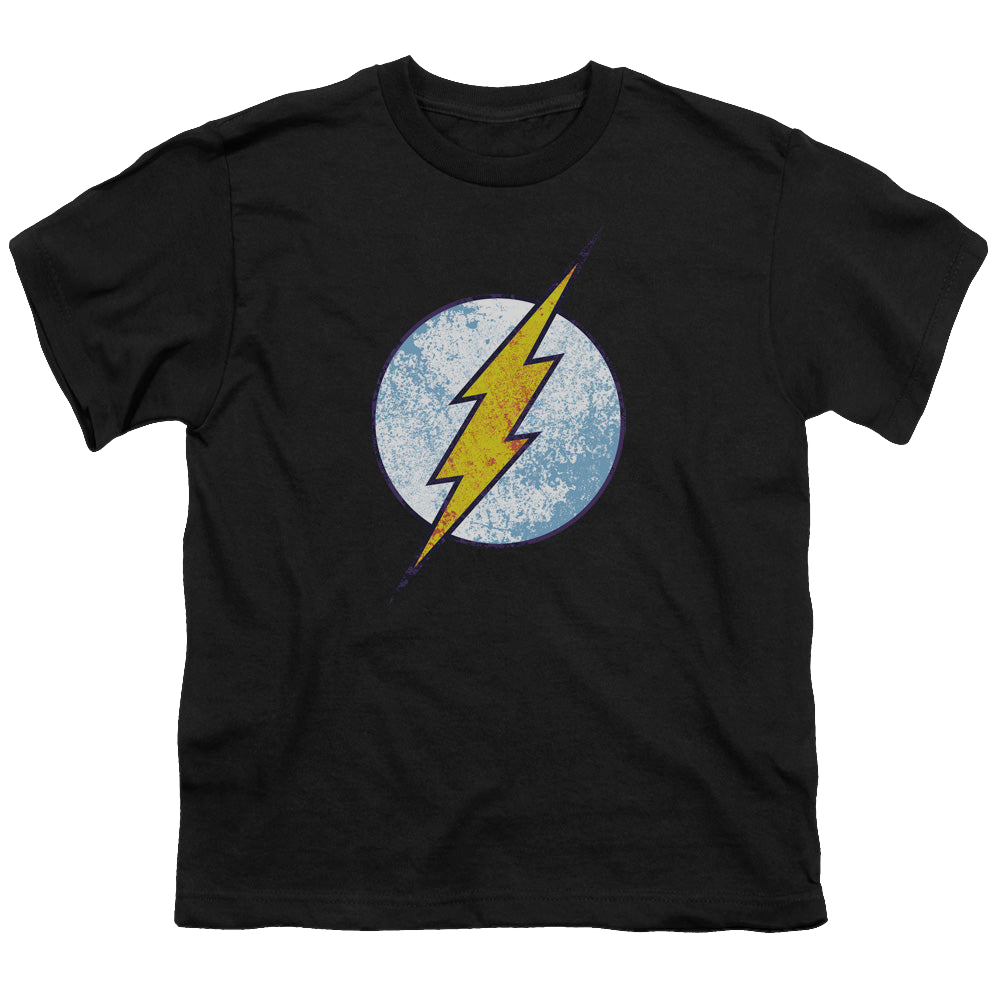 Flash, The Flash Neon Distress Logo - Youth T-Shirt Youth T-Shirt (Ages 8-12) The Flash   