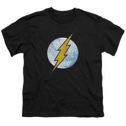 Flash, The Flash Neon Distress Logo - Youth T-Shirt Youth T-Shirt (Ages 8-12) The Flash   