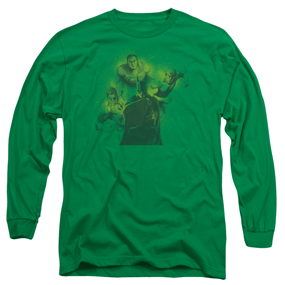 Justice League Spray Sketch League - Men's Long Sleeve T-Shirt Men's Long Sleeve T-Shirt Justice League   