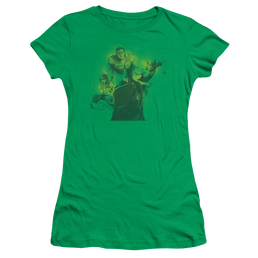 Justice League Spray Sketch League - Juniors T-Shirt Juniors T-Shirt Justice League   