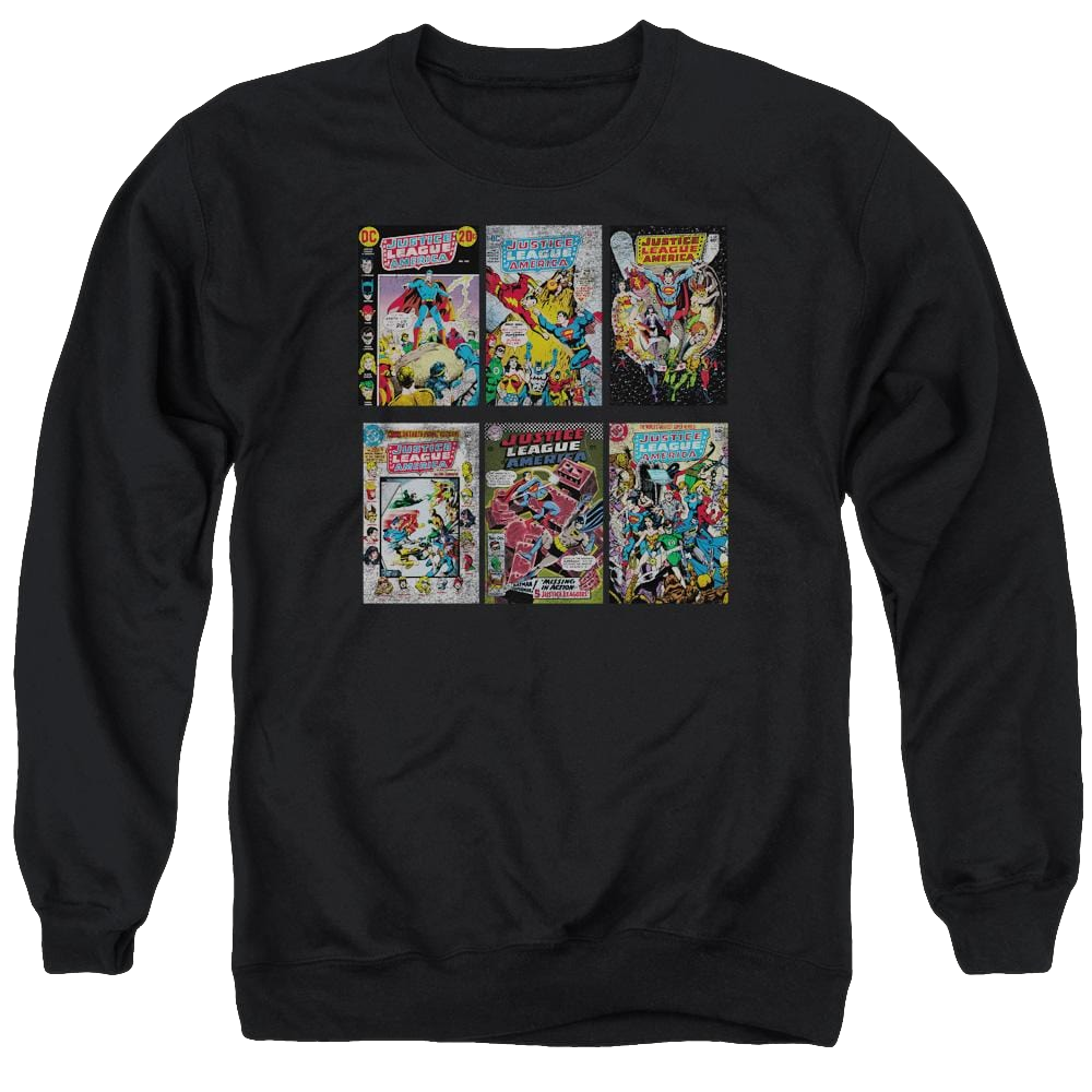 DC Comics Dco Covers - Men's Crewneck Sweatshirt Men's Crewneck Sweatshirt Justice League   