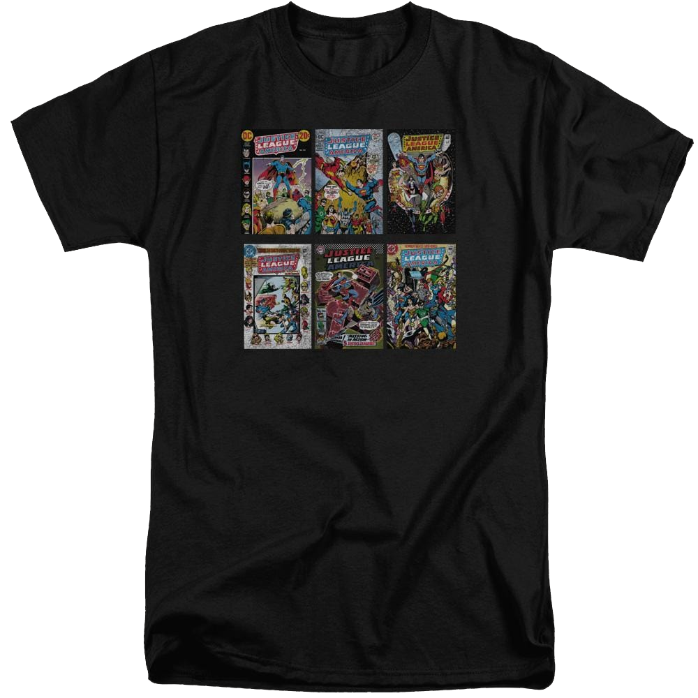 DC Comics Dco Covers - Men's Tall Fit T-Shirt Men's Tall Fit T-Shirt Justice League   