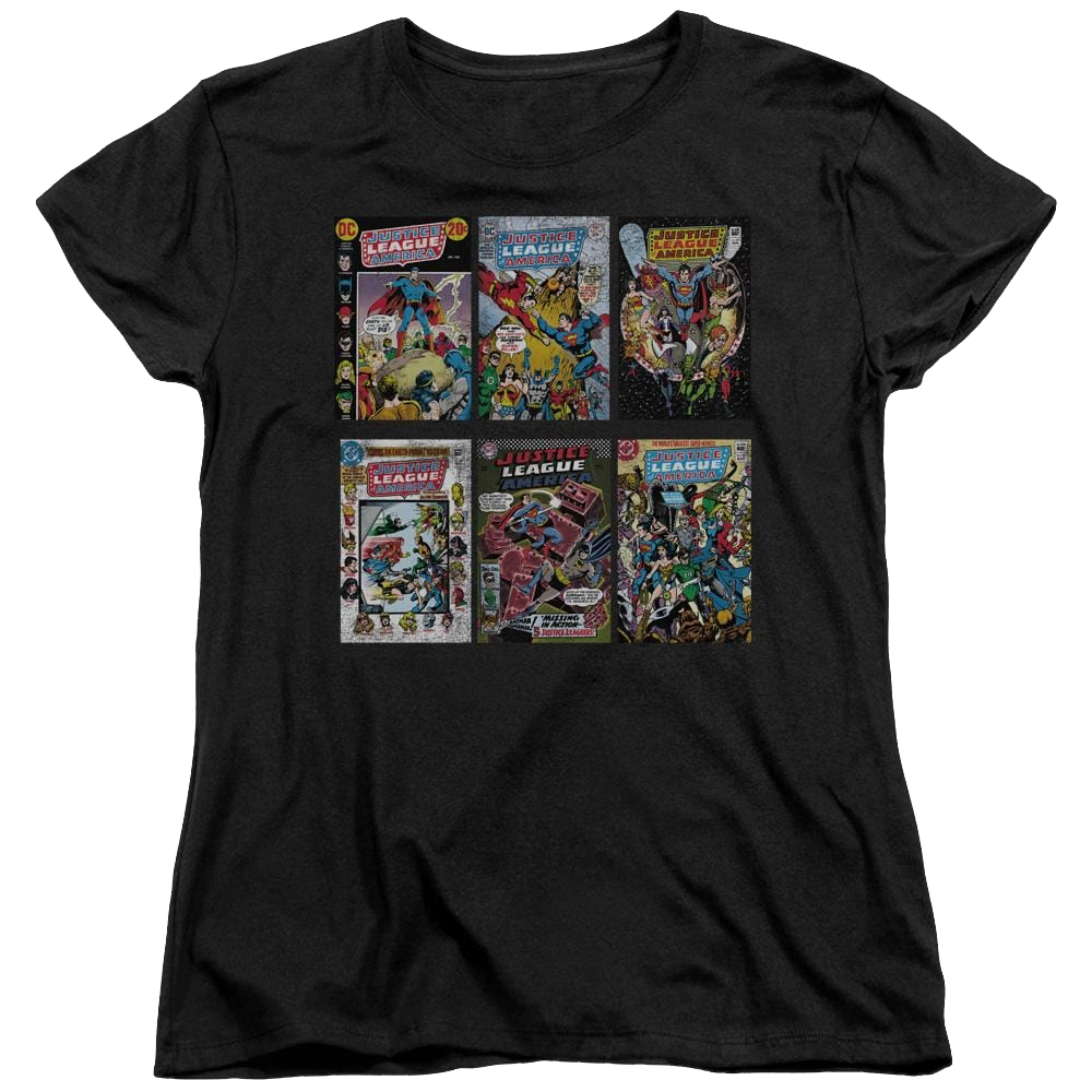DC Comics Dco Covers - Women's T-Shirt Women's T-Shirt Justice League   