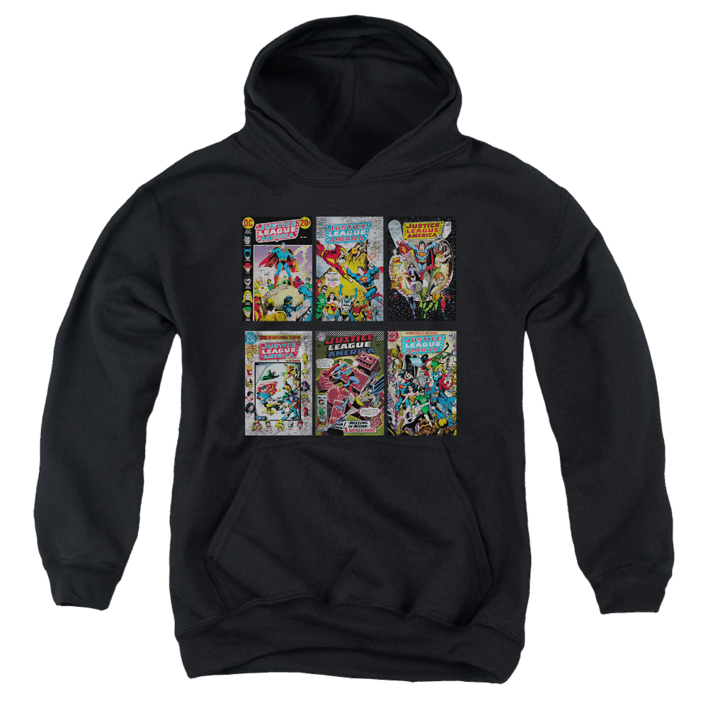 Justice League Dco Covers - Youth Hoodie Youth Hoodie (Ages 8-12) Justice League   