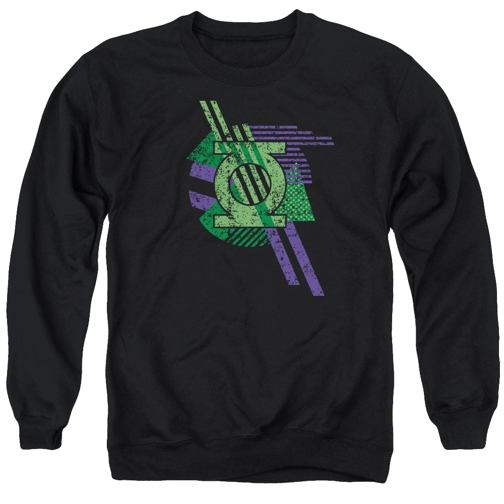 DC Comics Lantern Shapes - Men's Crewneck Sweatshirt Men's Crewneck Sweatshirt Green Lantern   