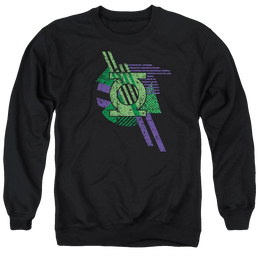 DC Comics Lantern Shapes - Men's Crewneck Sweatshirt Men's Crewneck Sweatshirt Green Lantern   