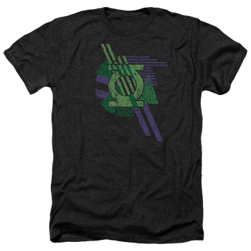 Charcoal men's heather t-shirt with Green Lantern DC Comics Lantern Shapes graphic