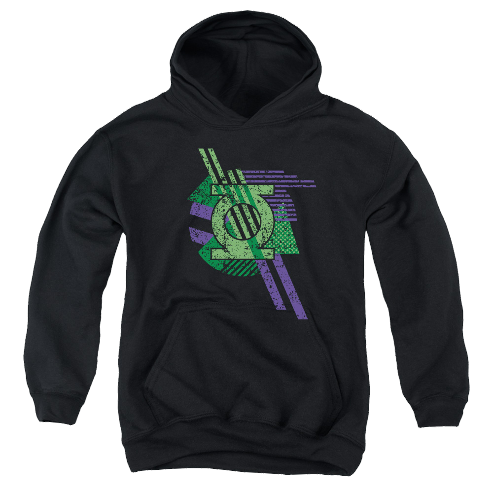 Green Lantern Lantern Shapes - Youth Hoodie Youth Hoodie (Ages 8-12) Green Lantern   