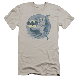 DC Comics Retro Batman Iron On - Men's Premium Slim Fit T-Shirt Men's Premium Slim Fit T-Shirt Batman   
