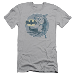 DC Comics Retro Batman Iron On - Men's Slim Fit T-Shirt Men's Slim Fit T-Shirt Batman   
