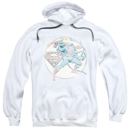 DC Comics Retro Superman Iron On - Pullover Hoodie Pullover Hoodie Superman   