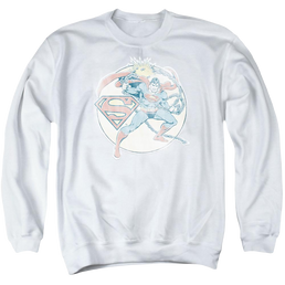 DC Comics Retro Superman Iron On - Men's Crewneck Sweatshirt Men's Crewneck Sweatshirt Superman   