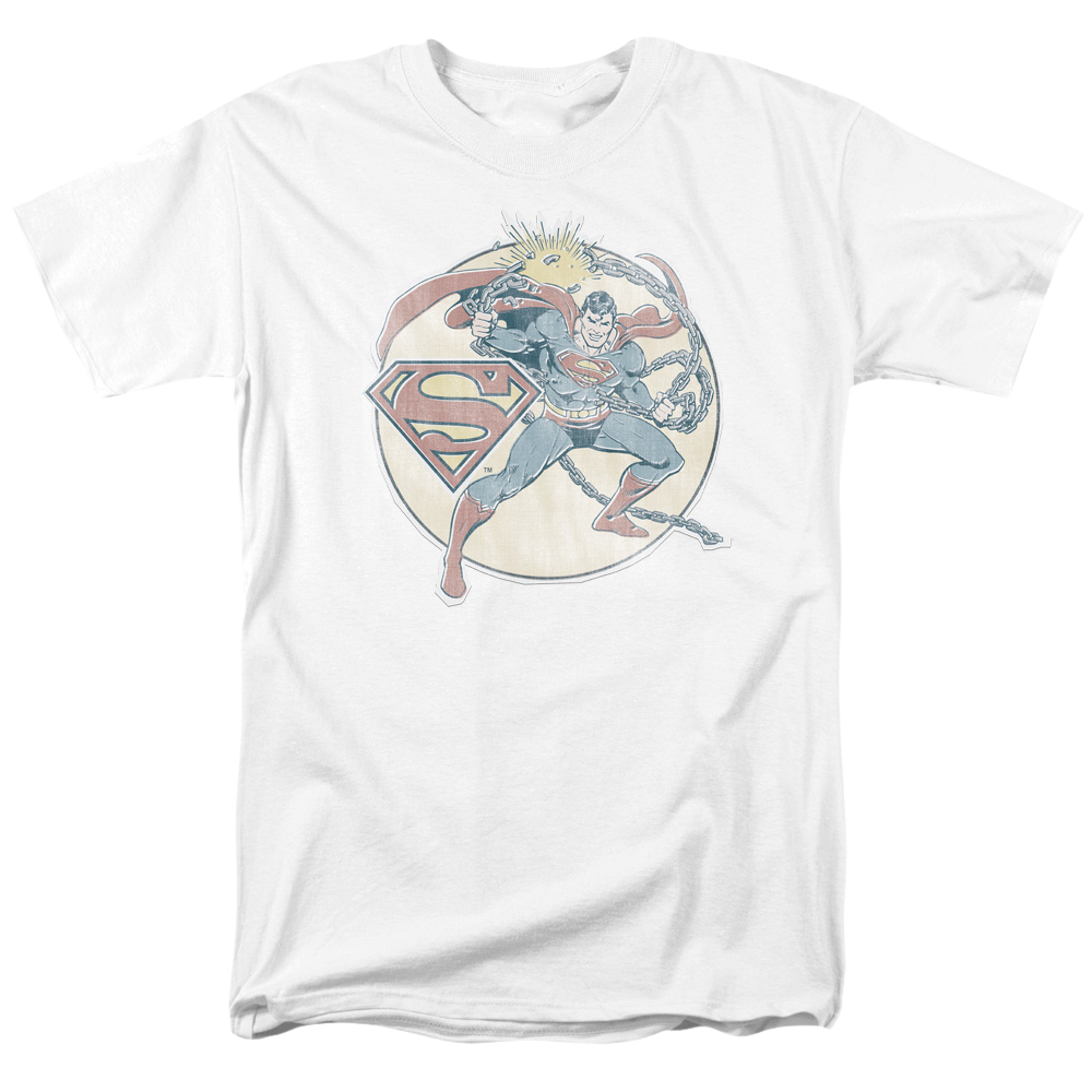DC Comics Retro Superman Iron On - Men's Regular Fit T-Shirt Men's Regular Fit T-Shirt Superman   
