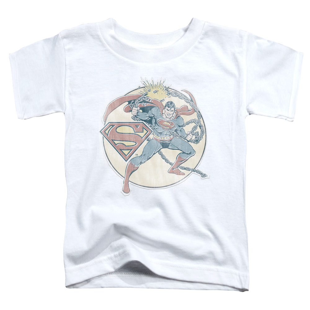 Superman Retro Superman Iron On - Kid's T-Shirt Kid's T-Shirt (Ages 4-7) Superman   