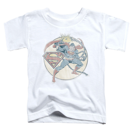 Superman Retro Superman Iron On - Kid's T-Shirt Kid's T-Shirt (Ages 4-7) Superman   