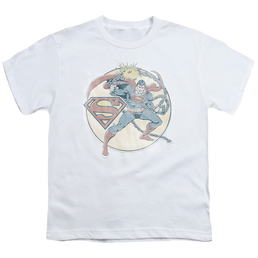 Superman Retro Superman Iron On - Youth T-Shirt Youth T-Shirt (Ages 8-12) Superman   