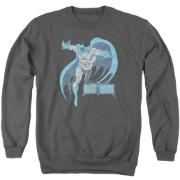 DC Comics Desaturated Batman - Men's Crewneck Sweatshirt Men's Crewneck Sweatshirt Batman   