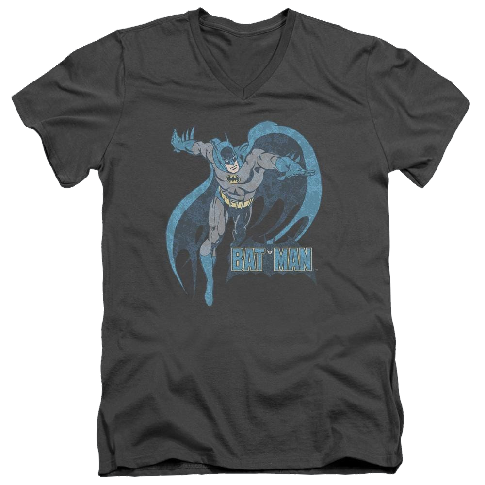 DC Comics Desaturated Batman - Men's V-Neck T-Shirt Men's V-Neck T-Shirt Batman   