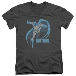 DC Comics Desaturated Batman - Men's V-Neck T-Shirt Men's V-Neck T-Shirt Batman   