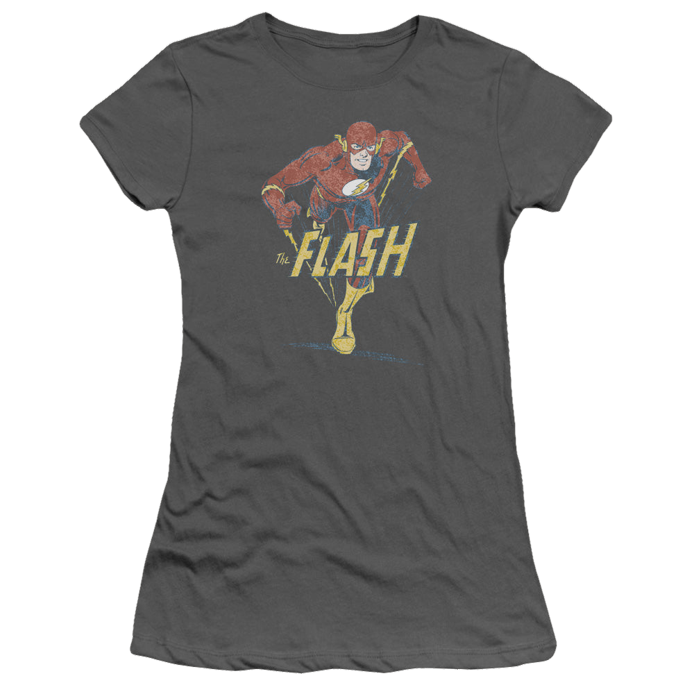 Flash, The Desaturated Flash - Juniors T-Shirt Juniors T-Shirt The Flash   