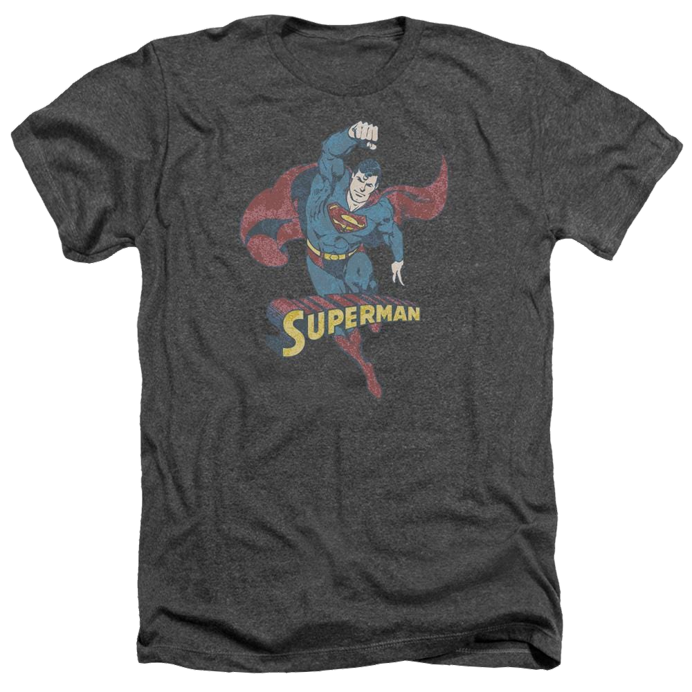 DC Comics Desaturated Superman - Men's Heather T-Shirt Men's Heather T-Shirt Superman   