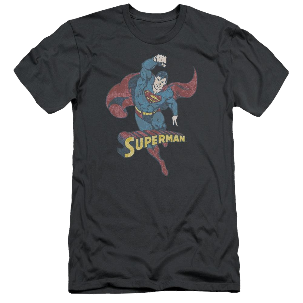 DC Comics Desaturated Superman - Men's Slim Fit T-Shirt Men's Slim Fit T-Shirt Superman   