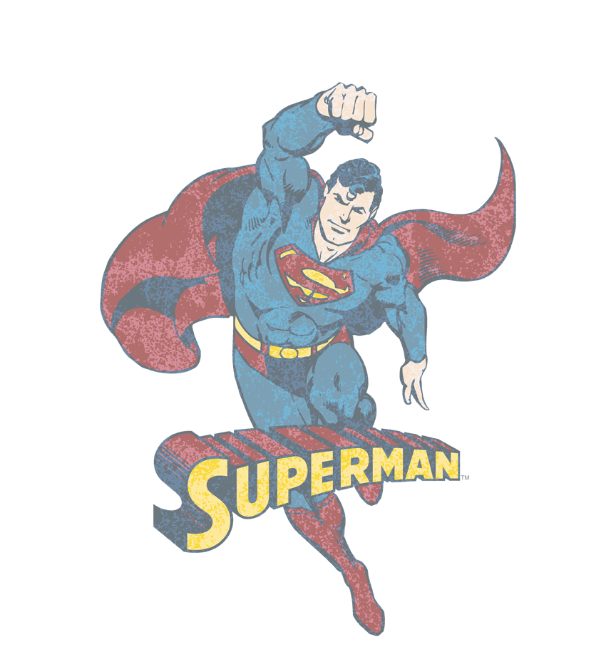 DC Comics Desaturated Superman - Men's V-Neck T-Shirt Men's V-Neck T-Shirt Superman   