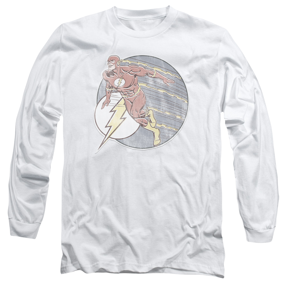 Flash, The Retro Flash Iron On - Men's Long Sleeve T-Shirt Men's Long Sleeve T-Shirt The Flash   